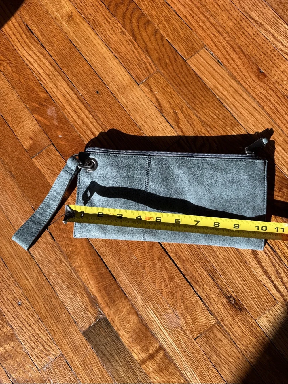Hobo Grey Wristlet Clutch wallet - like new